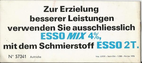 PEUGEOT 103 LVS-A Mofa – Bedienungsanleitung ( Original ) – Bild 3