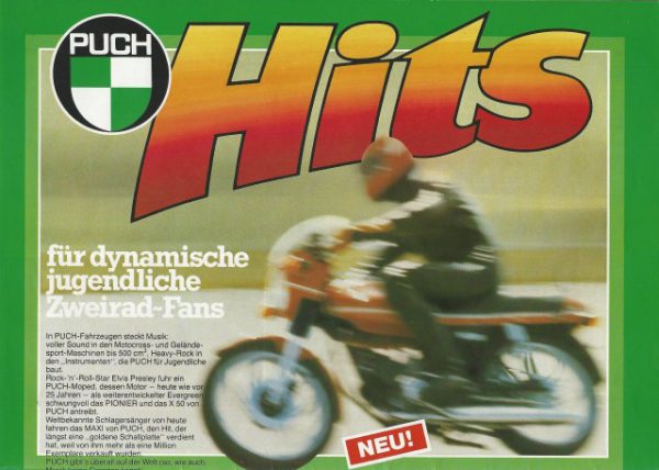 PUCH- HITS 1980– Prospekt – DEUTSCHLAND – Ungebraucht aus Händlerbeständen !!