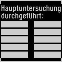 ALUSCHILD "HAUPTUNTERSUCHUNG" / TYPENSCHILD - für alle PUCH - POSTMODELLE !!