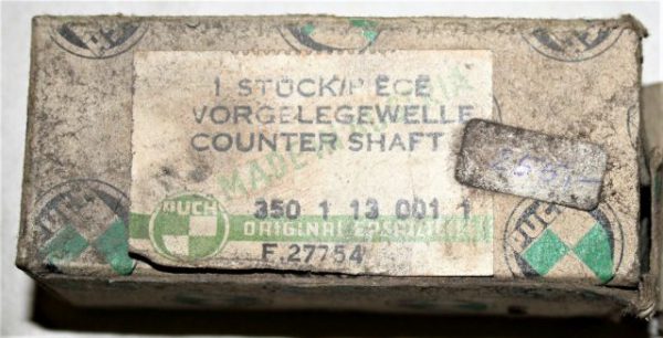 Vorgelegewelle (2 Gang Motor) 10/16 – 102,5 mm lang – PUCH MS 50 – Neuteil aus ehemaligen Händlerbeständen (NOS) – Bild 4