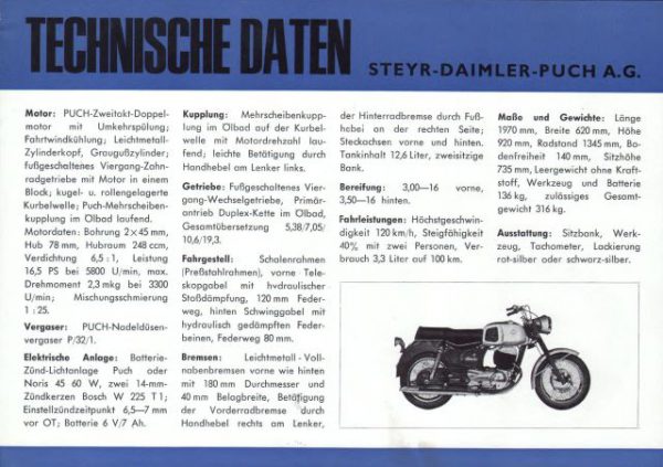PUCH 250 SGS II - Original Prospekt - Ungebraucht aus Händlerbeständen !! – Bild 2