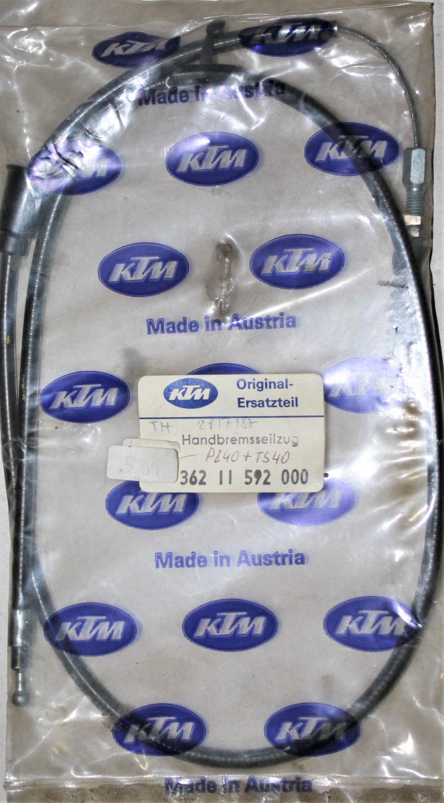 KTM 40 PL + 40 TS – Original KTM Ersatzteil – Handbremsseilzug