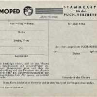 PUCH MOPED – ORIGINAL FAHRBEREITSTELLUNG – DEUTSCHLAND (kein Nachdruck)