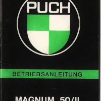 PUCH MAGNUM 50 II – Originale PUCH-Betriebsanleitung on 1979 - inklusive Datenblatt (kein Nachdruck)