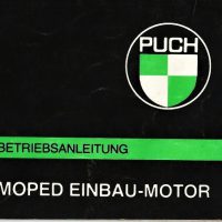 PUCH MOPED EINBAU-MOTOR – Originale Betriebsanleitung – schöner Zustand (kein Nachdruck)