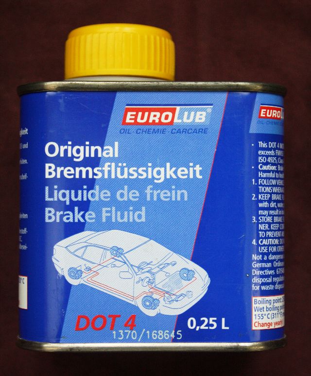 250 ml EUROLUB Bremsflüssigkeit DOT 4