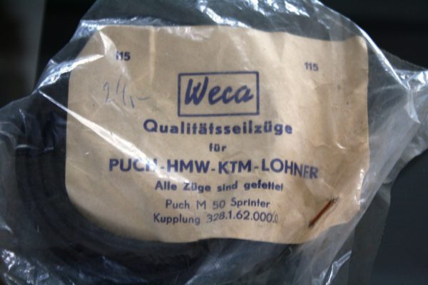 PUCH M 50 S - Original WECA Ersatzteil - Kupplungsseil - schwarz (NOS)