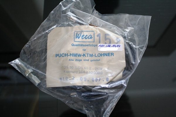 PUCH DS 50 R / DS 60 R - Original WECA Ersatzteil - ZKW-Kupplungszug schwarz (NOS)