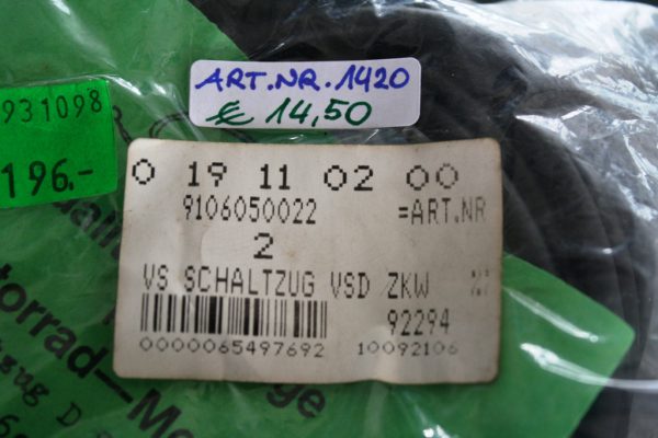 Schaltzug ZKW schwarz ohne Rohrbogen – Bild 3