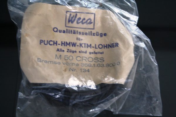 PUCH M50 CROSS - Original WECA Ersatzteil - Bremsseilzug vorne - schwarz (NOS)