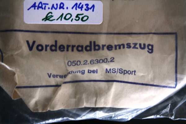 PUCH MS 50 Sport & VS 50 2 Gang - Bremszug vorne - grau – Bild 3