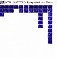 KTM QUATTRO Fahrgestell + Motor - 1/82 - Original Microfiche – Folie