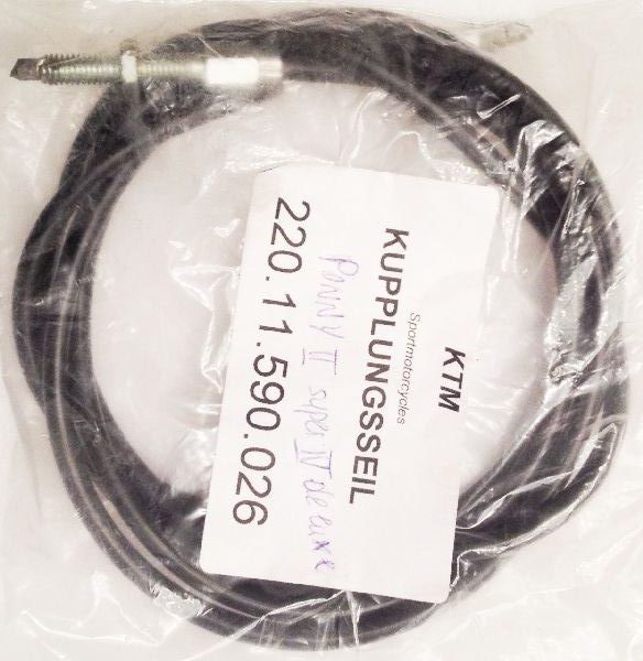 KTM Ponny II Super IV de Luxe - Original KTM Ersatzteil - Kupplungsseil - schwarz