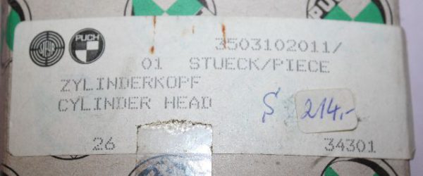 ZYLINDERKOPF - Puch DS / MV / VS / VZ / + KTM Ponny - NEUTEIL aus Altbeständen (NOS) – Bild 5
