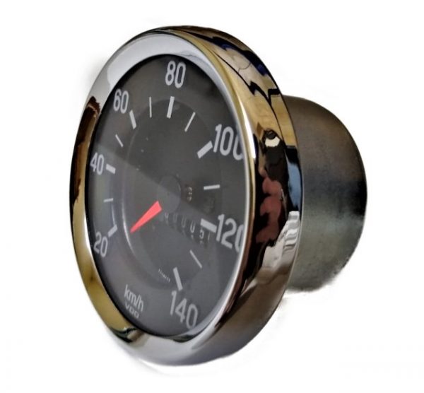 VDO Tacho 0- 140 km/h – chrom – komplett neu überholt – Ø 60 mm – Bild 2