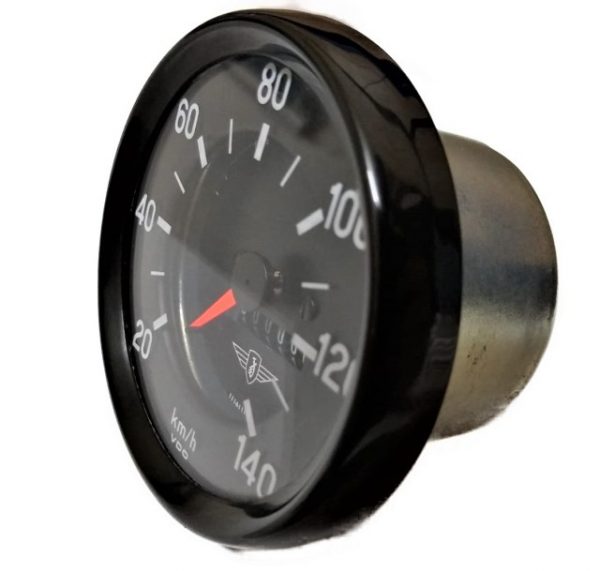 VDO Tacho 0- 140 km/h – ZÜNDAPP - schwarz – komplett neu überholt – Ø 60 mm – Bild 3