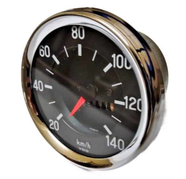 VDO Tacho 0- 140 km/h – chrom – komplett neu überholt  – Ø 60 mm – Bild 2