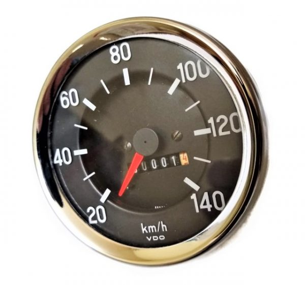 VDO Tacho 0- 140 km/h – chrom – komplett neu überholt  – Ø 60 mm – Bild 3