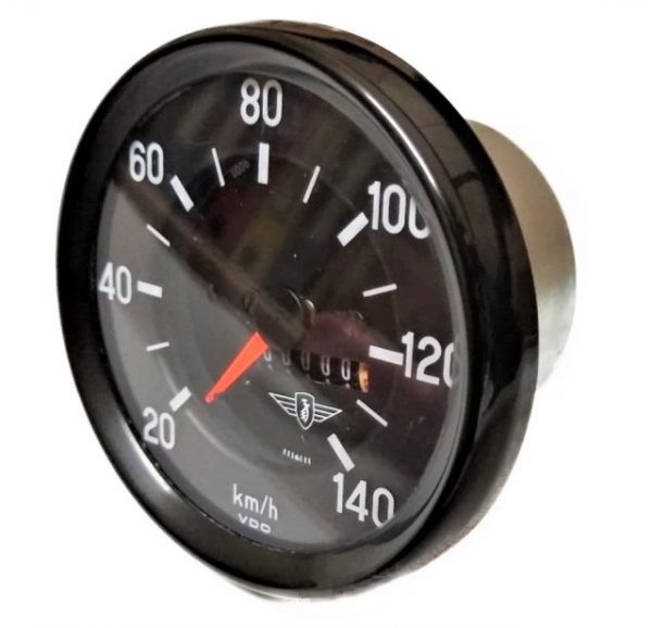 VDO Tacho 0- 140 km/h – ZÜNDAPP - schwarz – komplett neu überholt – Ø 60 mm – Bild 2