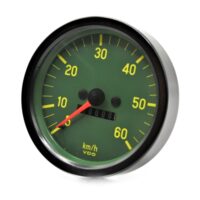 VDO Tacho 0- 60 km/h – schwarz – innen grün – Ø 60 mm - passend für KTM Modelle (NOS)