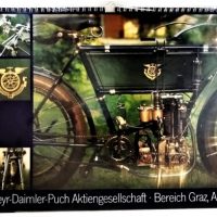STEYR DAIMLER PUCH - Motorrad und Moped - Wand-Kalender - Original von 1983 - mit vielen Abbildungen - sehr guter Zustand - SEHR RAR !!