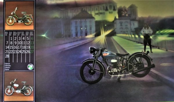 STEYR DAIMLER PUCH - Motorrad und Moped - Wand-Kalender - Original von 1983 - mit vielen Abbildungen - sehr guter Zustand - SEHR RAR !! – Bild 3