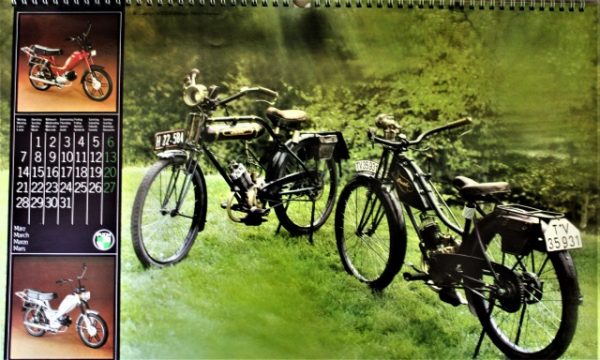 STEYR DAIMLER PUCH - Motorrad und Moped - Wand-Kalender - Original von 1983 - mit vielen Abbildungen - sehr guter Zustand - SEHR RAR !! – Bild 4