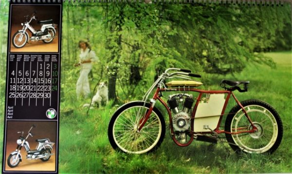 STEYR DAIMLER PUCH - Motorrad und Moped - Wand-Kalender - Original von 1983 - mit vielen Abbildungen - sehr guter Zustand - SEHR RAR !! – Bild 5