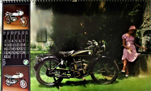 STEYR DAIMLER PUCH - Motorrad und Moped - Wand-Kalender - Original von 1983 - mit vielen Abbildungen - sehr guter Zustand - SEHR RAR !! – Bild 6