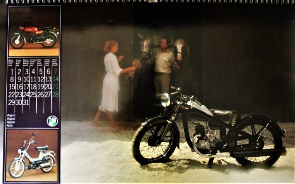 STEYR DAIMLER PUCH - Motorrad und Moped - Wand-Kalender - Original von 1983 - mit vielen Abbildungen - sehr guter Zustand - SEHR RAR !! – Bild 9