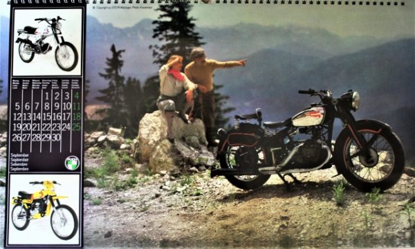 STEYR DAIMLER PUCH - Motorrad und Moped - Wand-Kalender - Original von 1983 - mit vielen Abbildungen - sehr guter Zustand - SEHR RAR !! – Bild 10
