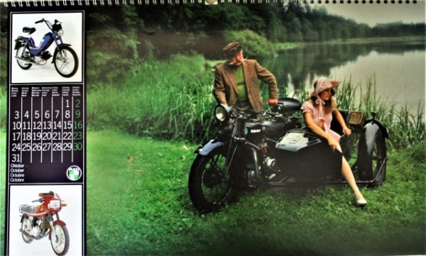 STEYR DAIMLER PUCH - Motorrad und Moped - Wand-Kalender - Original von 1983 - mit vielen Abbildungen - sehr guter Zustand - SEHR RAR !! – Bild 11
