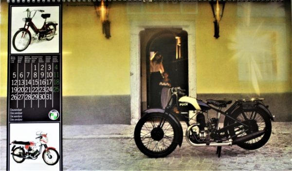 STEYR DAIMLER PUCH - Motorrad und Moped - Wand-Kalender - Original von 1983 - mit vielen Abbildungen - sehr guter Zustand - SEHR RAR !! – Bild 13