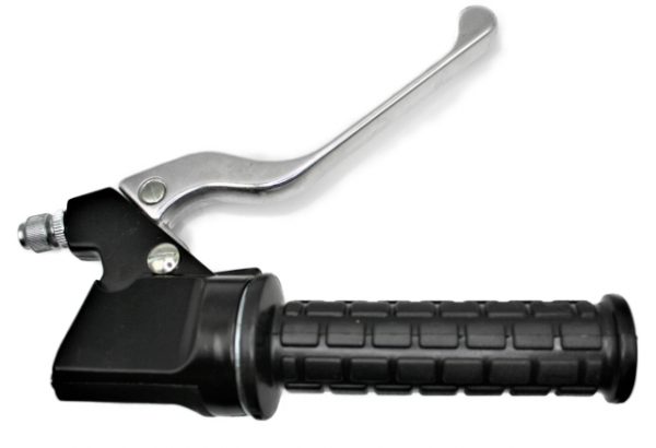 GASDREHGRIFFGEHÄUSE - Modell MAGURA - komplett mit Gasdrehgriff, Bremshebel, Schalter-Blindabdeckung und Gasgriffgummi