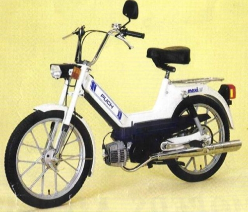 PUCH MAXI “E” – Aufklebersatz – BLAU –