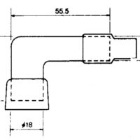 Zündkerzenstecker NGK LB01F schwarz mit Entstörwiderstand – Bild 5
