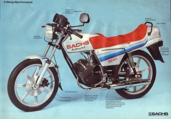 ORIGINAL POSTER – SACHS SILBERPFEIL RS 40 – RARITÄT – Ungebraucht aus Händlerbeständen !!