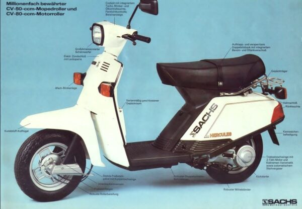 ORIGINAL POSTER – SACHS CV 50 / CV 80 – RARITÄT – Ungebraucht aus Händlerbeständen !!