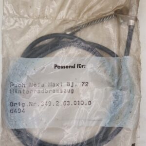 Puch Maxi BJ 72 –Hinterradbremszug – schwarz (NOS)