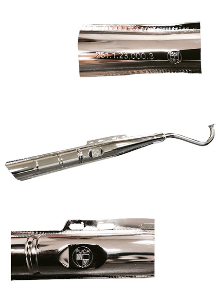 Auspuffanlage für Puch Maxi L, S, L2, S2 Original mit Puch Logo 22mm – Bild 3