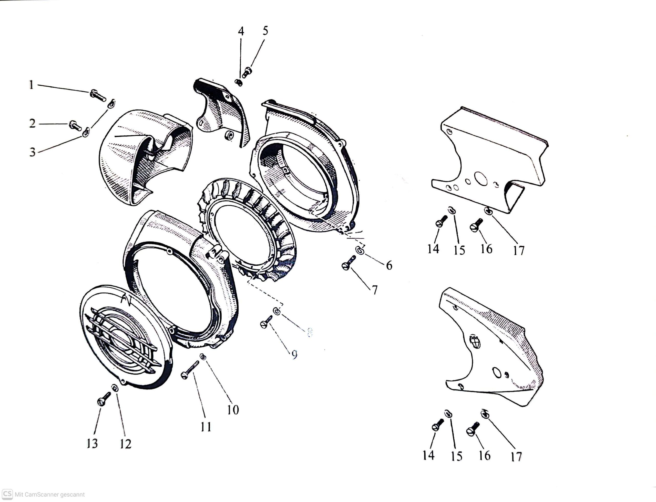 Gebläse Schrauben Satz - Puch Gebläse Motoren – Bild 2