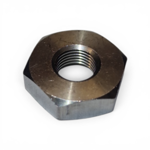 Sechskant Achsmutter - M10.5x1, 7mm hoch -  SW22 Rücktritt Inox (Edelstahl)
